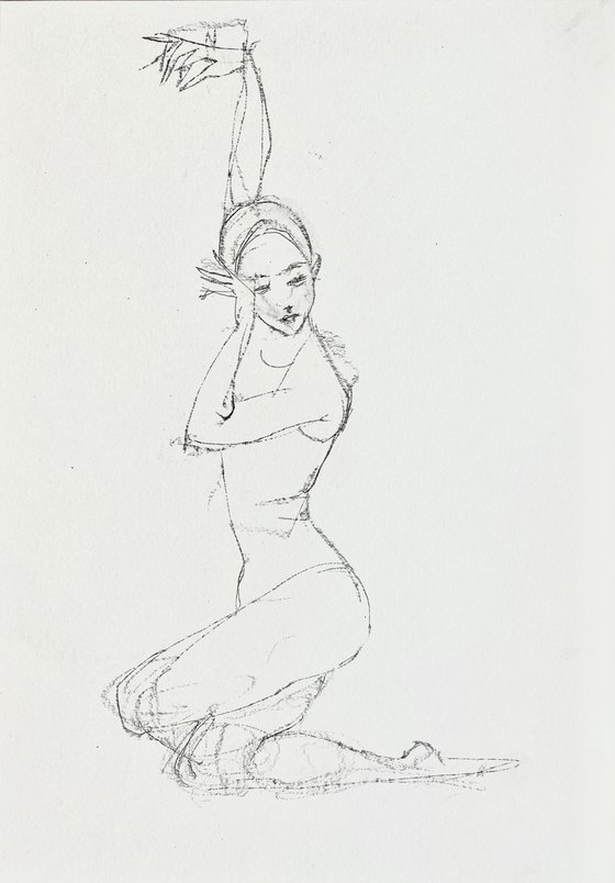 Female figure sketch #13