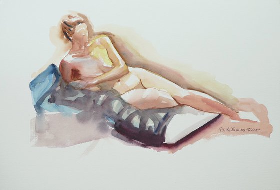 Reclining female nude