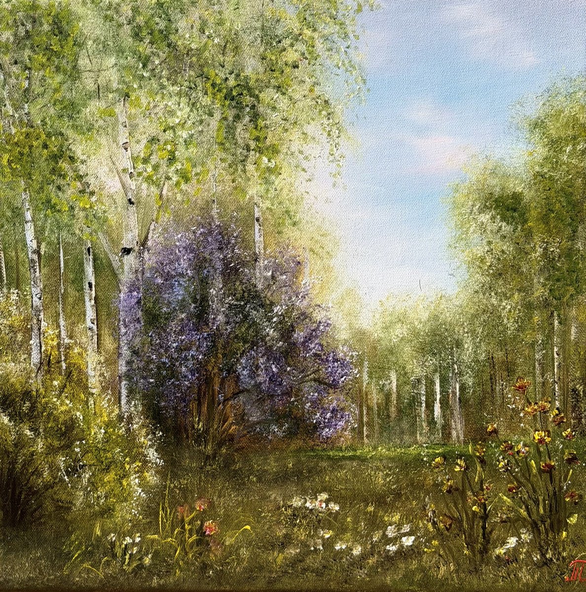 Spring Promise By Tanja Frost, 16 X 16, Artwork For Sale On Artfinder
