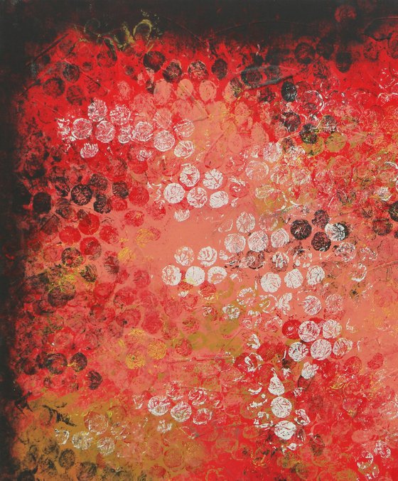 Boiling Bubbles Red square