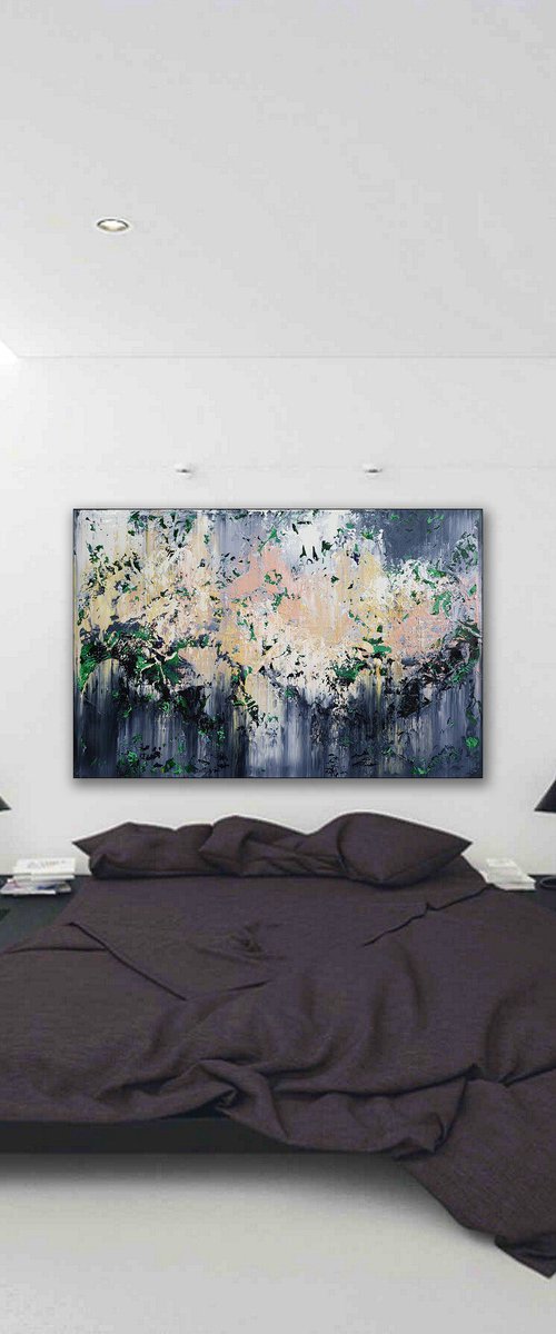 150x100cm. / abstract painting / Abstract 22150 by Alex Senchenko