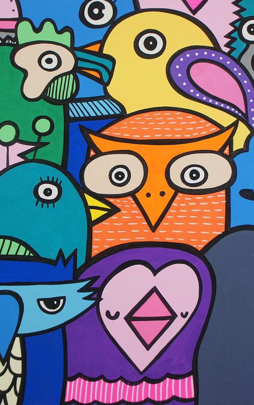 Flock Of Birds by Kev Munday