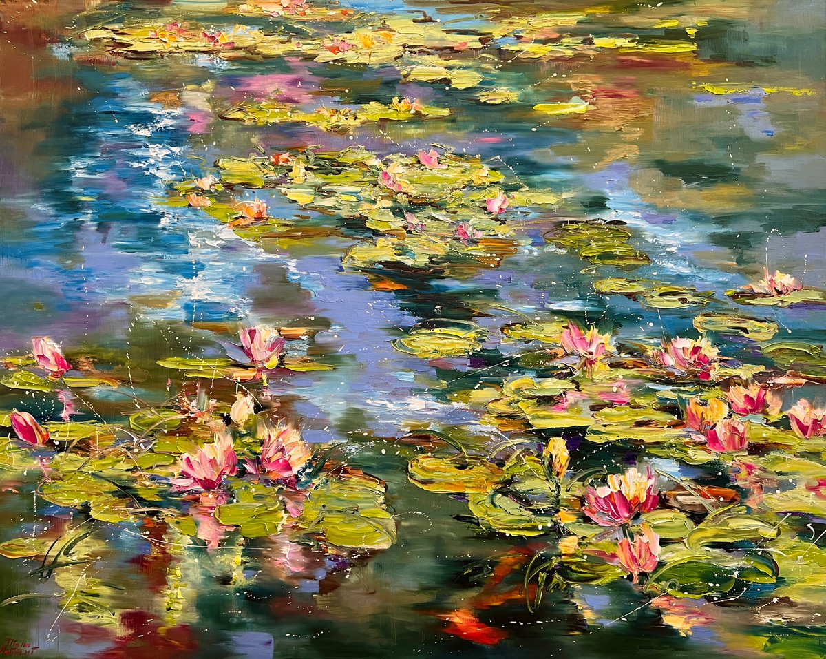 Blooming Water Lilies by Diana Malivani