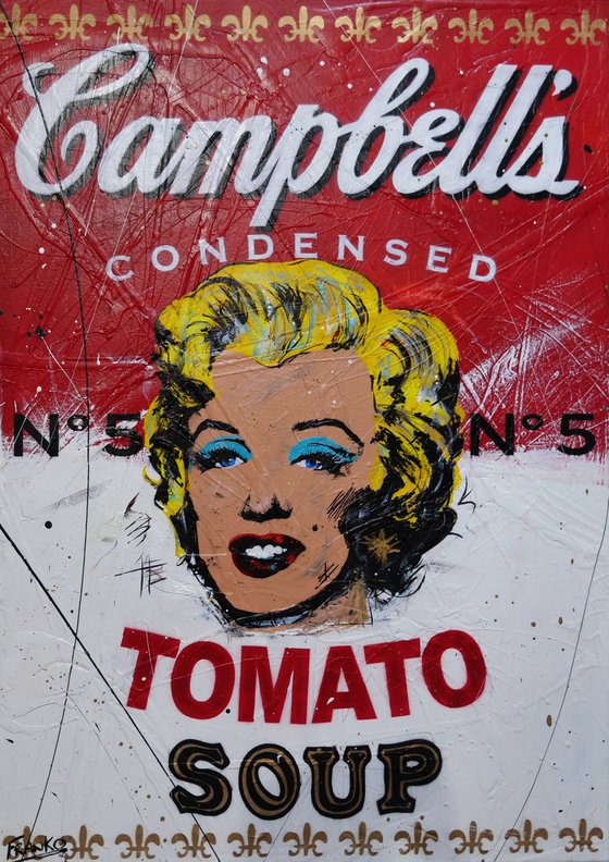 Campbell's Marilyn 140cm x 100cm Marilyn Monroe Campbell's Soup Urban Pop Art