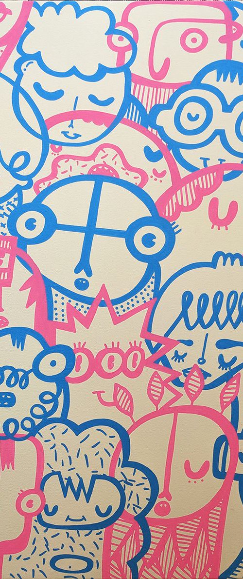 Integrated - pink & blue by Kev Munday