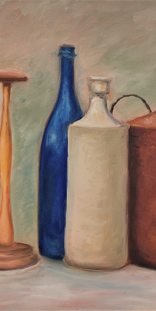 The blue bottle / And why not Morandi… by Albina Urbanek