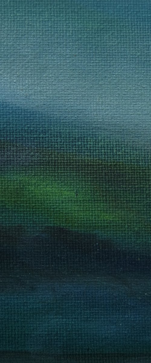 Abstract Landscape in Blue and Green by Paul Edmondson