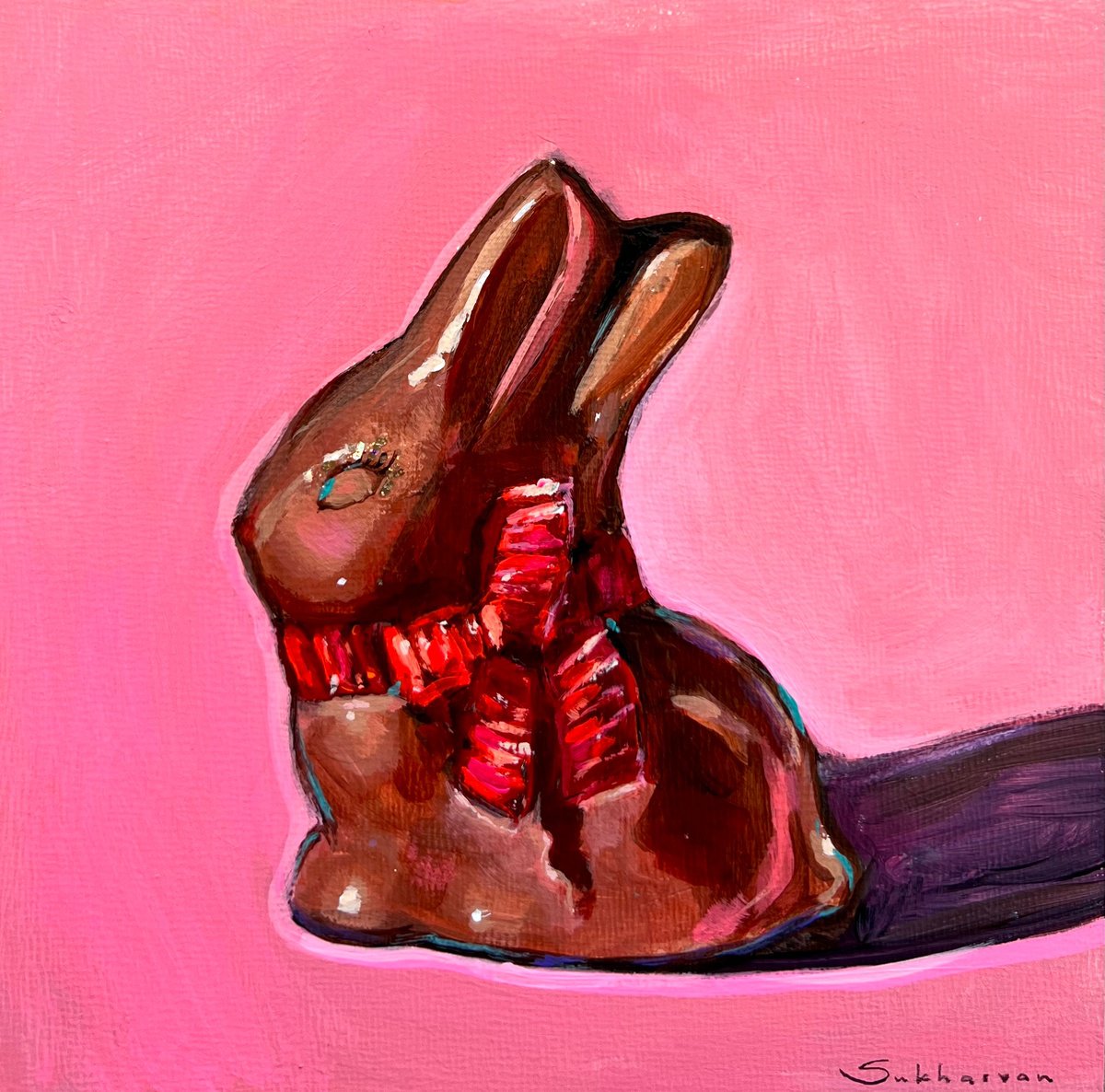 Still Life with Chocolate Bunny by Victoria Sukhasyan