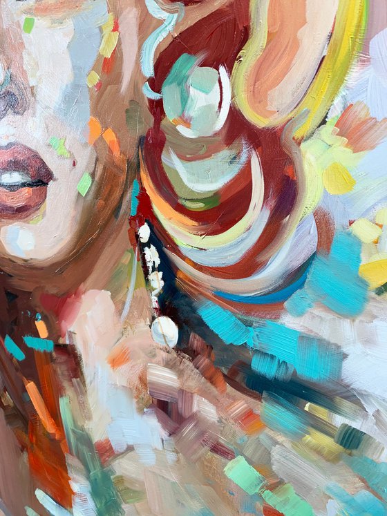 Abstract Oil Painting - Marylin