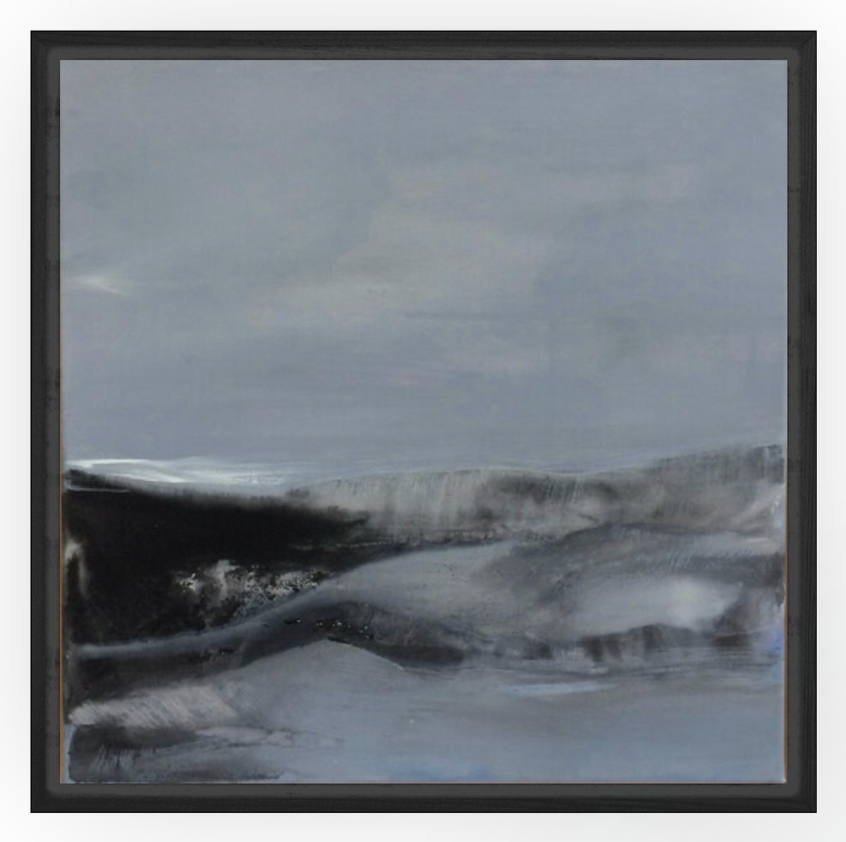 Grey Illusion I Abstract Landscape by Gesa Reuter