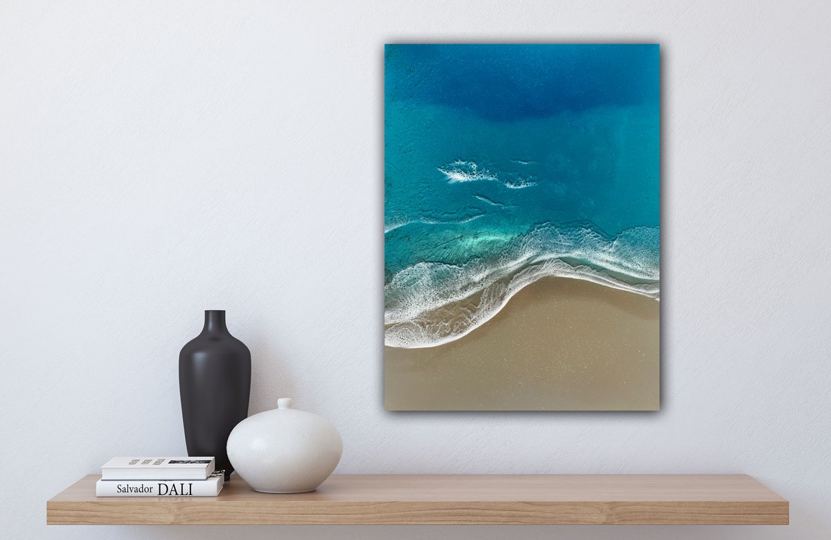 Just the two of us and The Ocean Seascape Painting by Ana Hefco