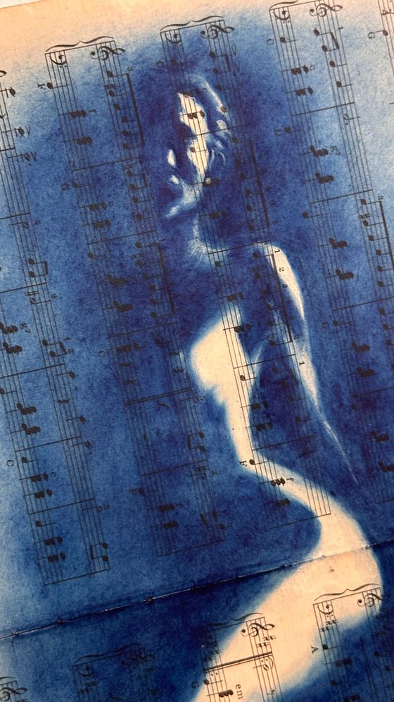 Muse №2 - Cyanotype Female Nude
