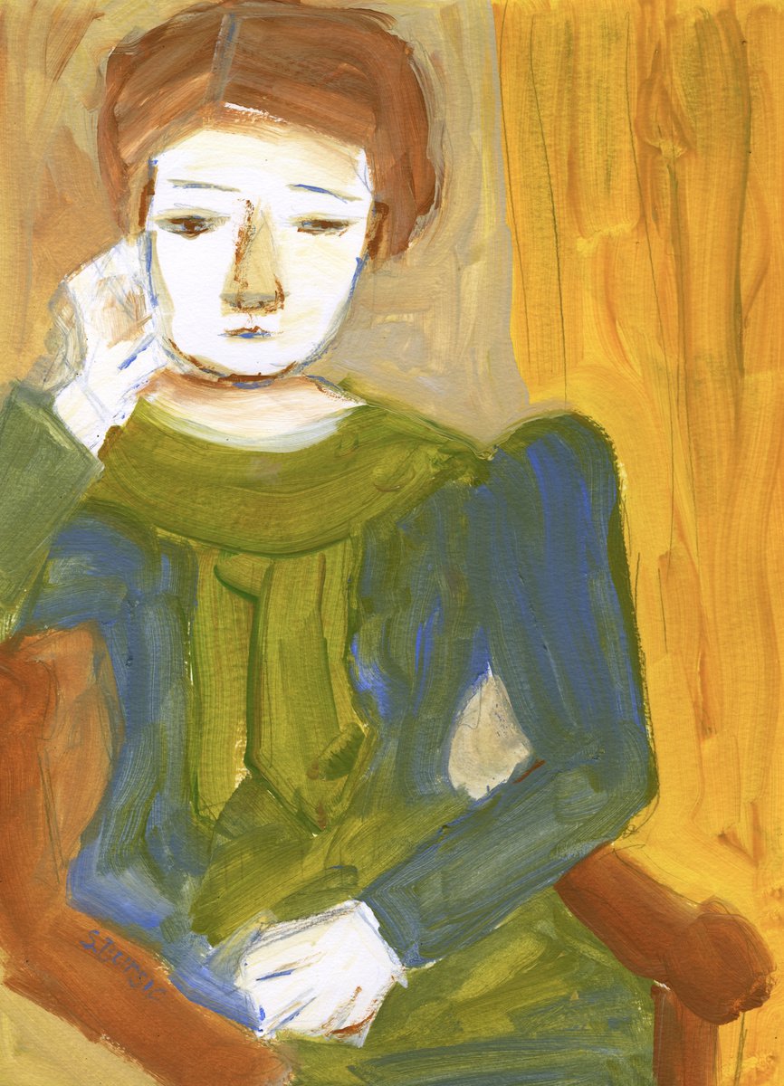 Woman Thinking by Sharyn Bursic