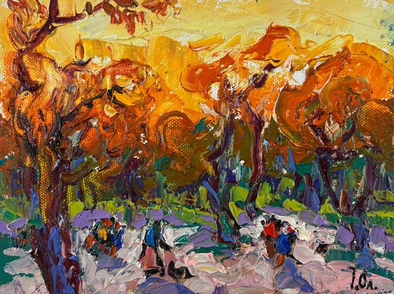 Steps through autumn