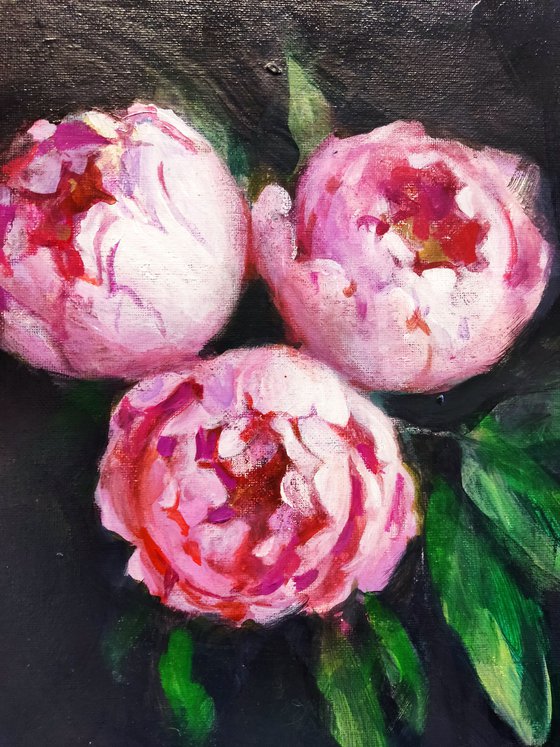 Bouquet Of Pink Peonies