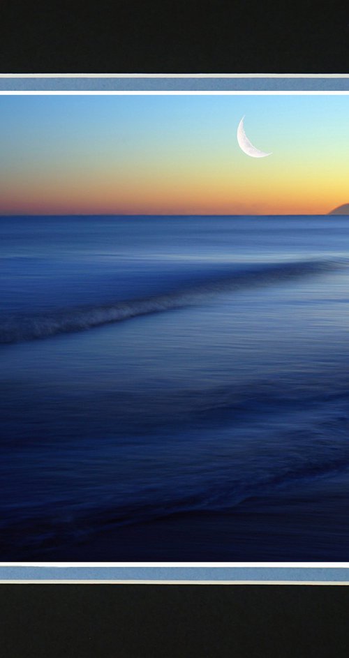 Crescent Moon and Sea ICM by Robin Clarke