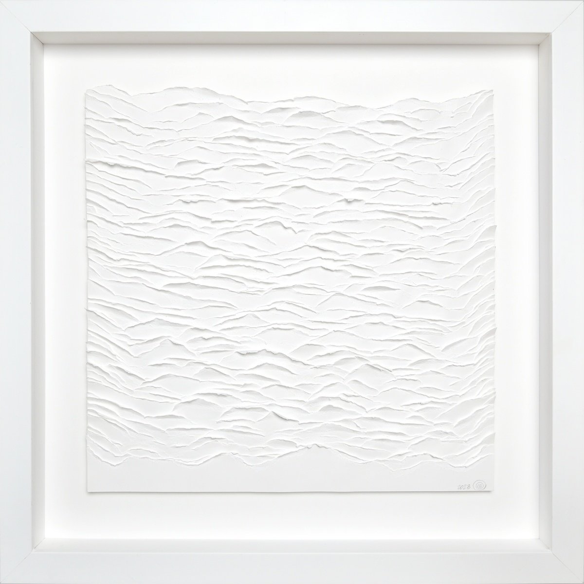 Organic Landscape Sculpture By Olga Skorokhod, 21 X 21", Infinite Mountains #2, Original Artwork