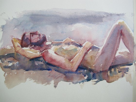 reclining male nude