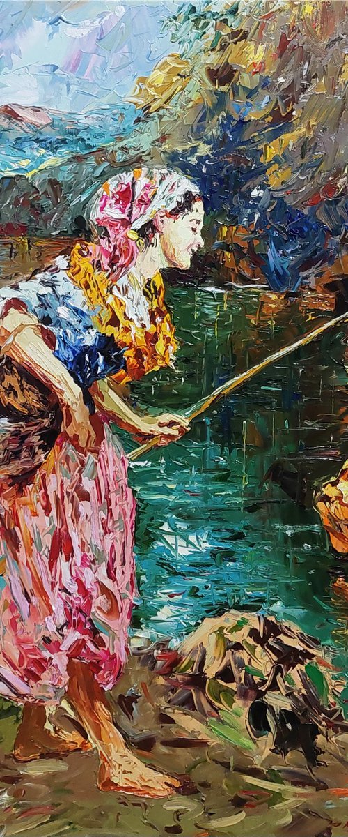 The Fisherwoman by Andranik Harutyunyan