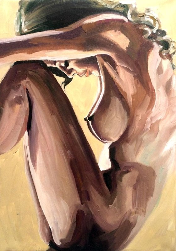 Oil on Canvas Nude 1