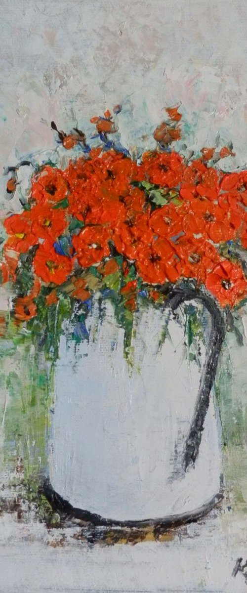 Red flowers by Maria Karalyos