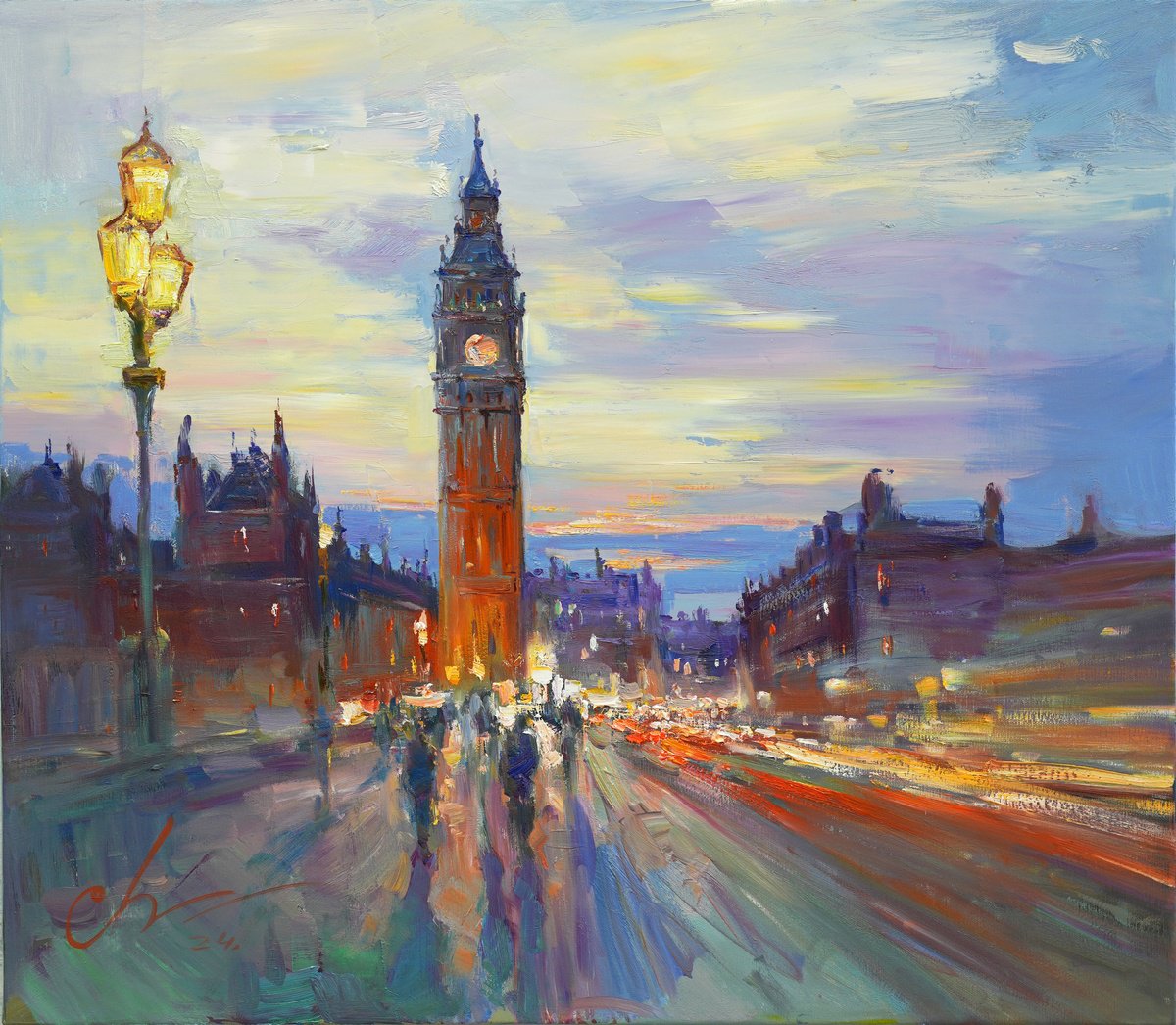 Evening Big Ben by Sergei Chernyakovsky