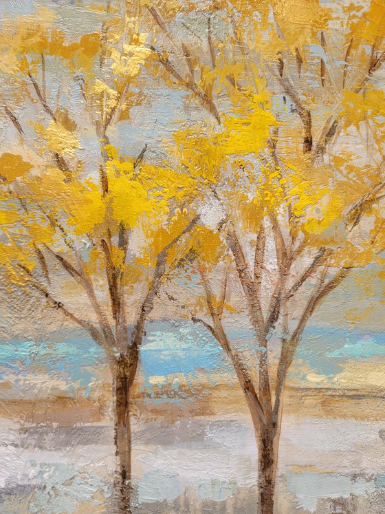 Golden Tree and Fog II