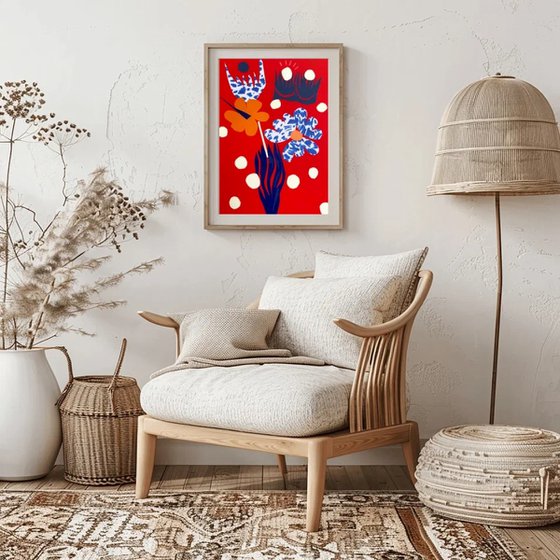 Matisse Style Floral Collage