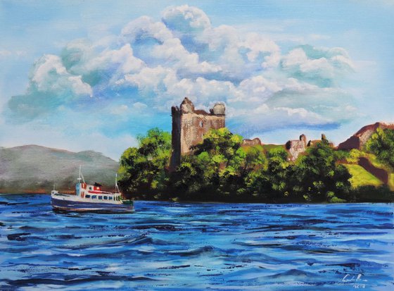 Loch Ness Urquhart Castle Scotland