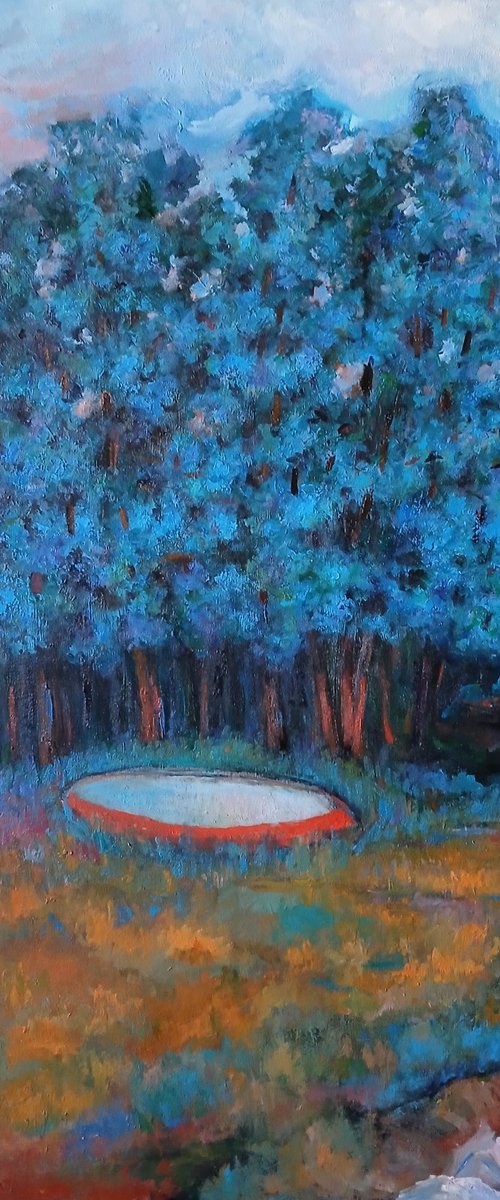 Hut by the river by Massimiliano Ligabue