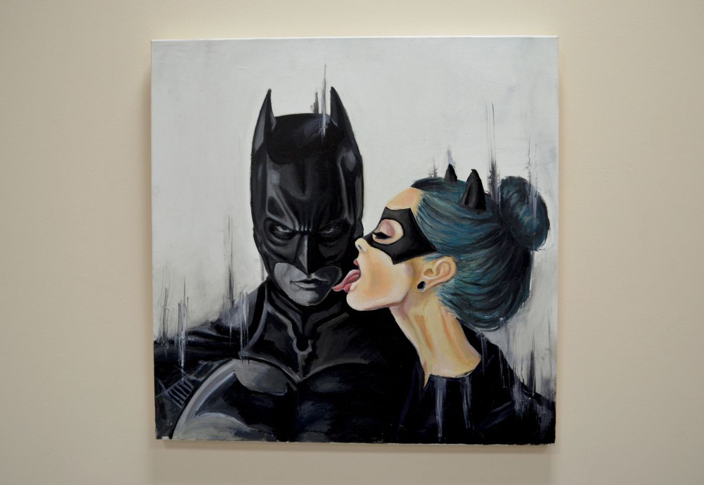 Batman And Catwoman Oil Painting Artfinder