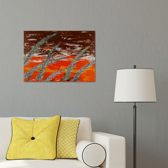 Grass In Brown Color