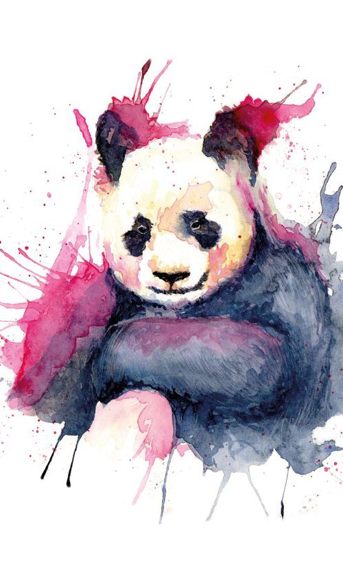 Abstract Panda by Katie Packer