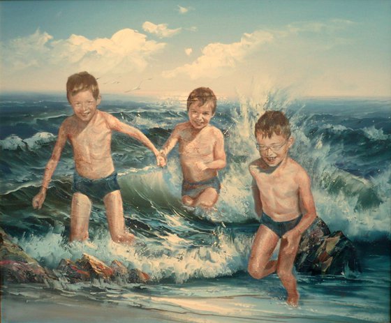 3 brothers at the sea