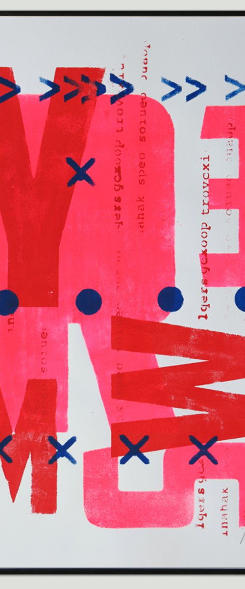 Neon Typography #A (42x59,4cm) by ROCO Studio