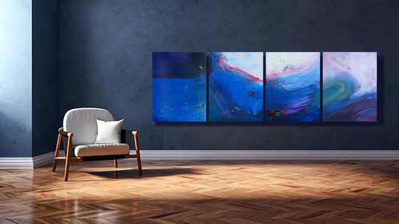 "Wave" polyptych