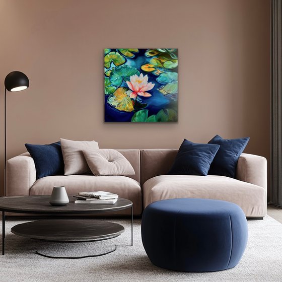 'Unity'- Waterlily painting