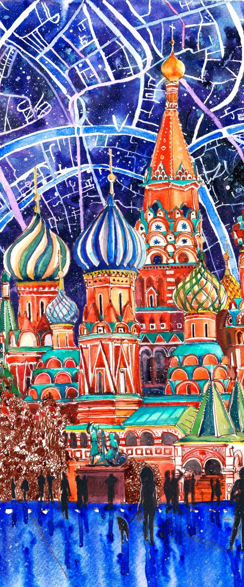 Saint Vasil's Cathedral, Moscow by Anastasia Mamoshina