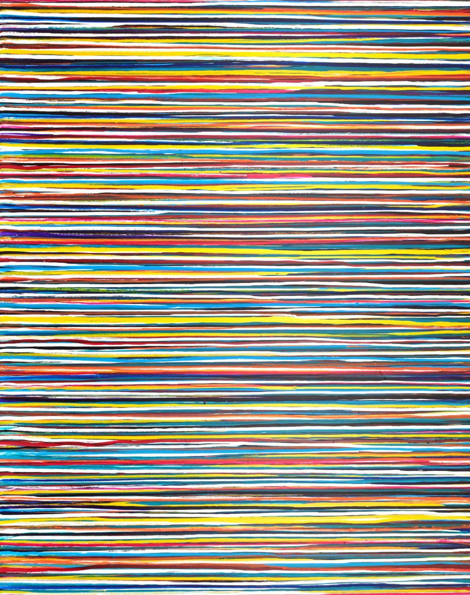 Abstract Acrylic Painting By Carla Sa Fernandes, 47 X 59, The Emotional Creation #291, Original Artwork