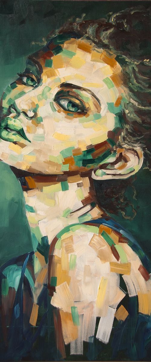 Oil painting "Medusa" by Karolina Masiewicz Zawisza