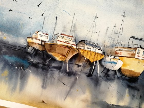 Boat painting