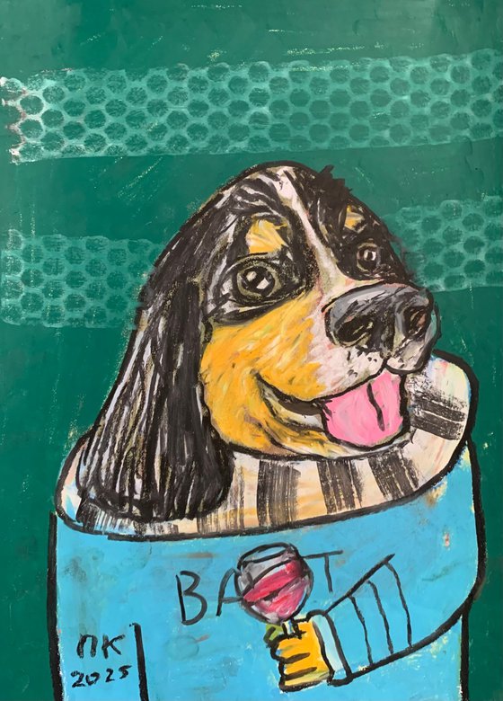 Drinking dog #154
