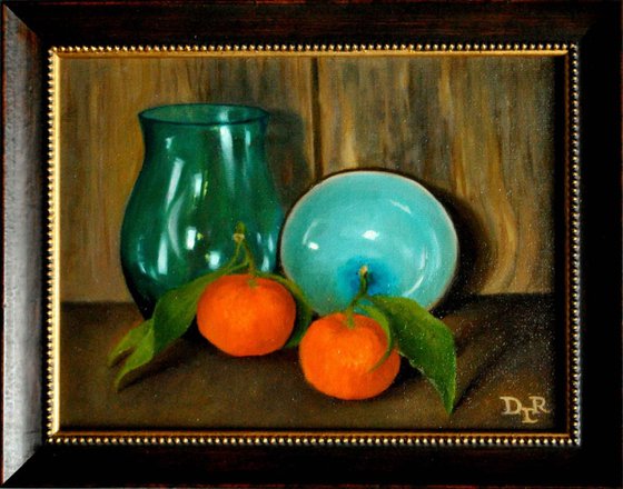 Still life with clementines