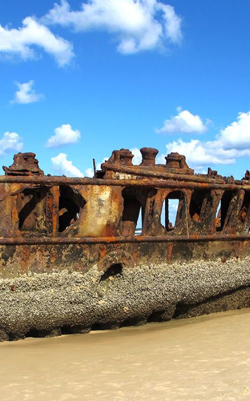 SHIPWRECK: fraser island (Limited edition  1/200) 12" X8" by Laura Fitzpatrick