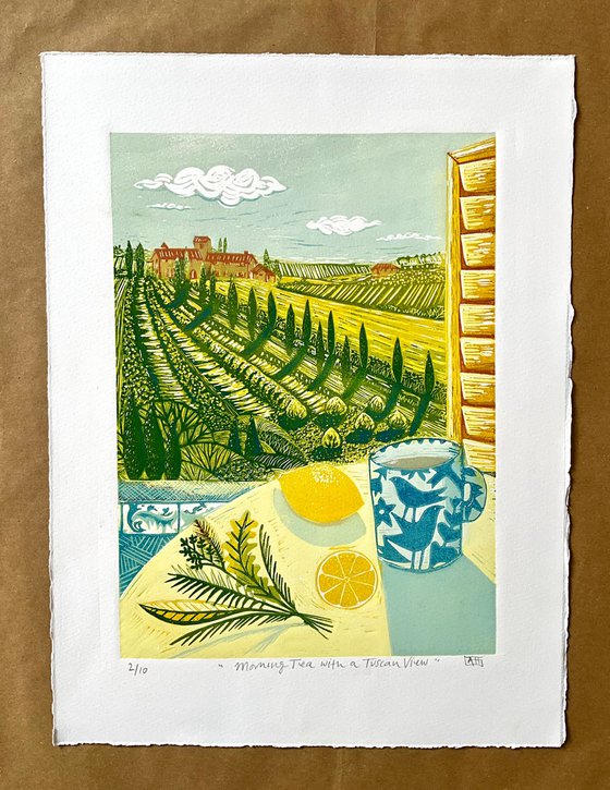 Morning Tea with a Tuscan View