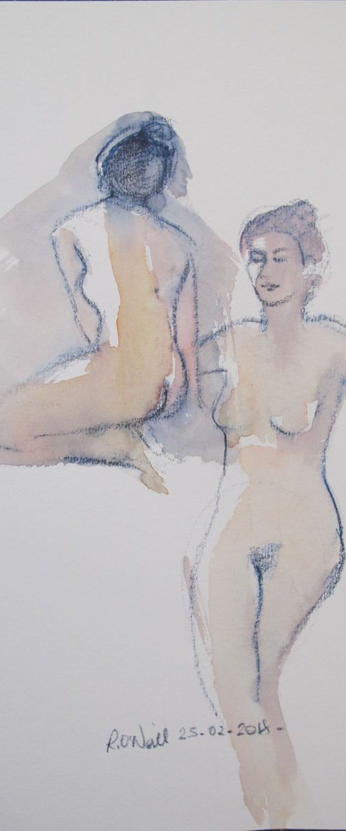 female nude 2 poses by Rory O’Neill