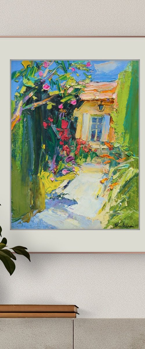 Sunny Courtyard by Helen Shukina