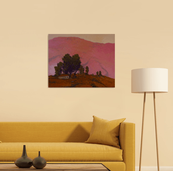 Pink Mountain at Dusk
