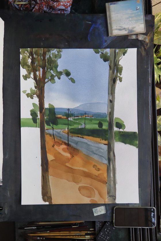 Through the trees, path beyond