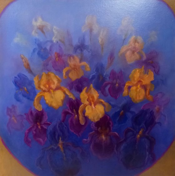 Blue and Gold - Irises